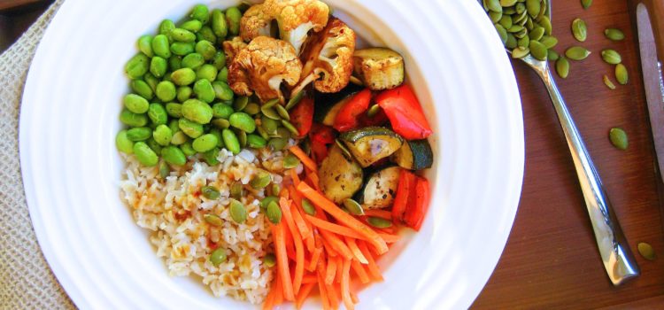 Tahini Edamame Rice Bowl